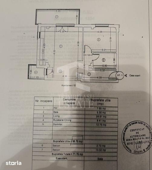 Apartament cu 2 camere decomandat în Tomis Plus