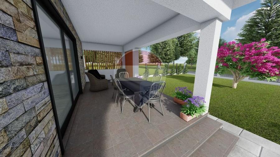 Casă individuală cu 4 camere cu Teren 550 Mp în Mocira