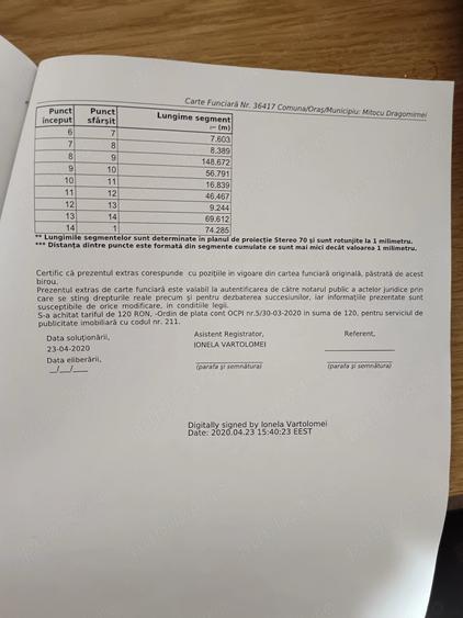 Teren de 4000 mp, în Dragomirna