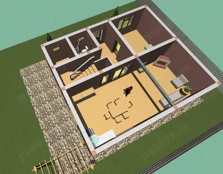 Casă cu 5 camere cu Teren 823 Mp în Horpaz