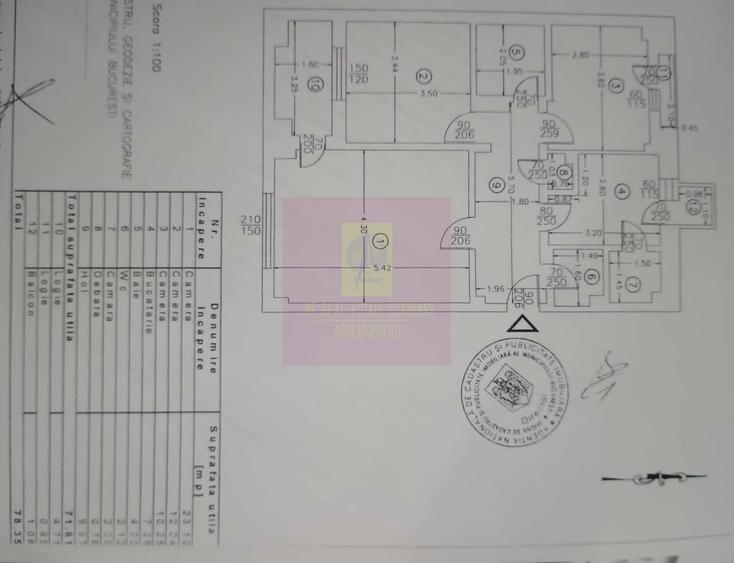 Apartament cu 3 camere decomandat, mobilat în Octavian Goga