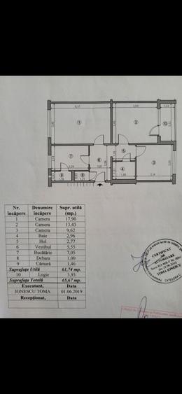 Apartament cu 3 camere decomandat în 1 Decembrie 1918