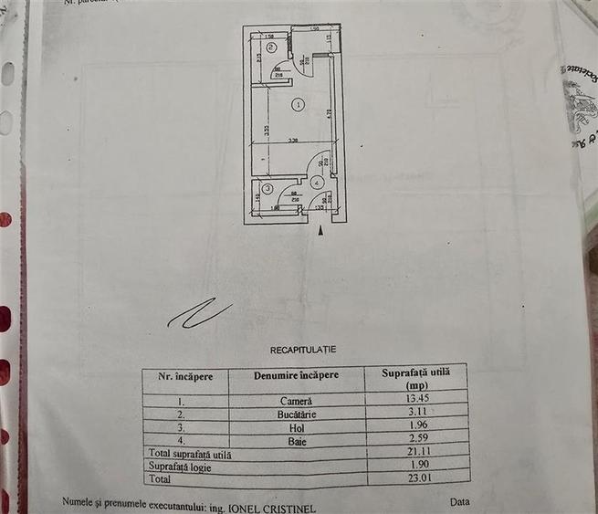 Garsonieră decomandată în Alexandru cel Bun