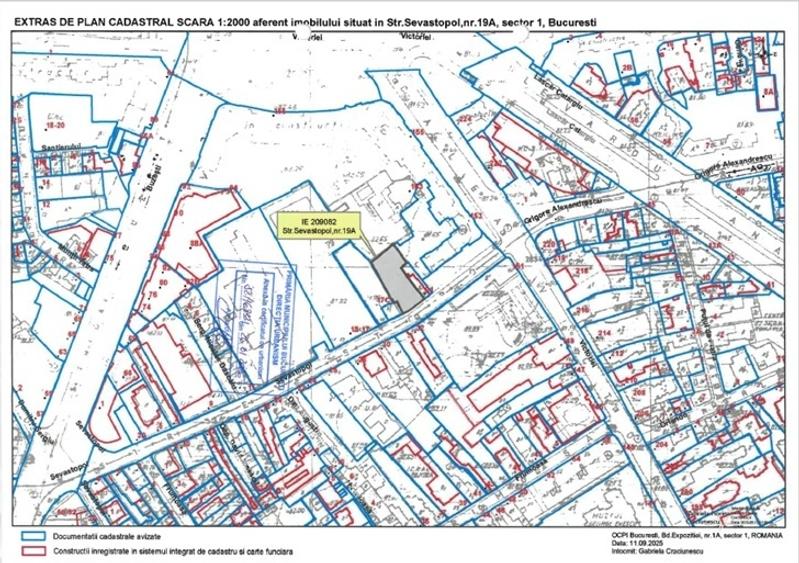 Teren Construcții intravilan de 874 mp, în P-ța Victoriei
