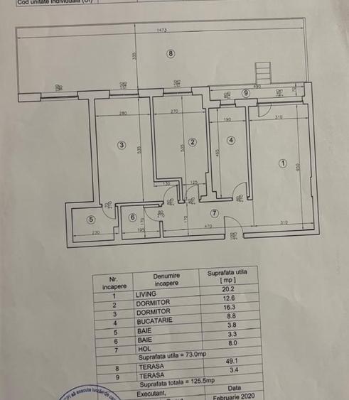 Apartament cu 3 camere în Sisești