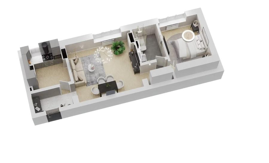 Apartament cu 2 camere decomandat în Tomis Nord