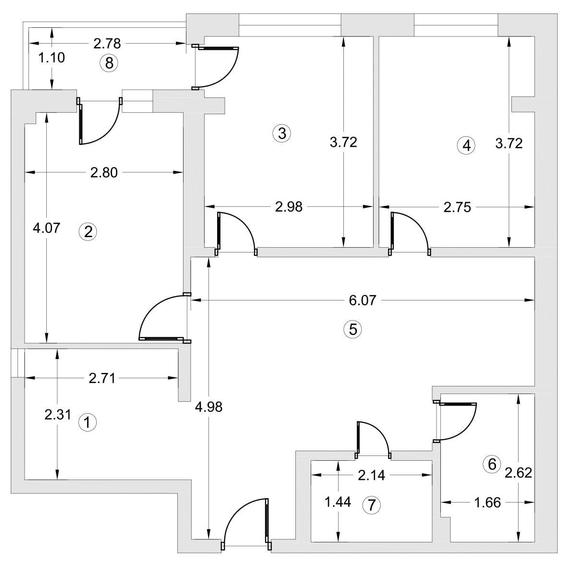 Apartament cu 4 camere decomandat în Iris