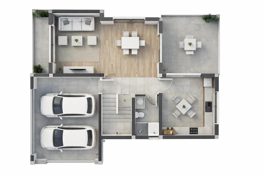 Casă individuală cu 4 camere cu Teren 450 Mp în Cetate