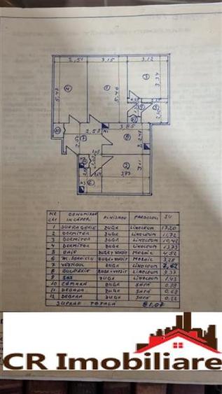 Apartament cu 4 camere semidecomandat în Dristor