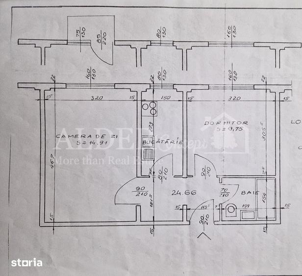 Apartament cu 2 camere în Arcul de Triumf