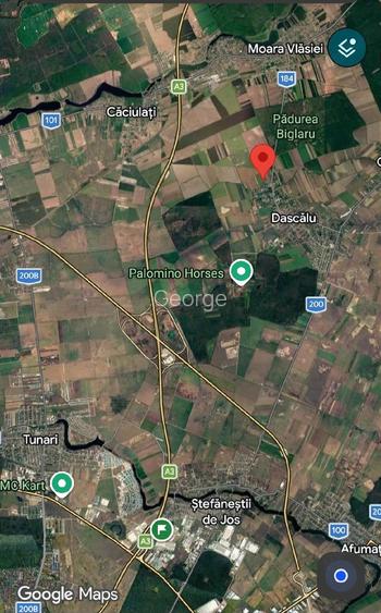 Teren de 4500 mp, în Dascălu