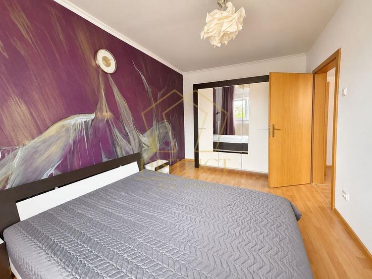 Apartament cu 3 camere semidecomandat, mobilat în Girocului