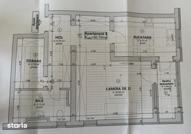 Garsonieră decomandată în Giroc