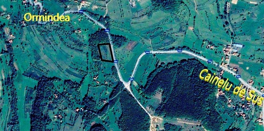 Teren de 6675 mp, în Ormindea