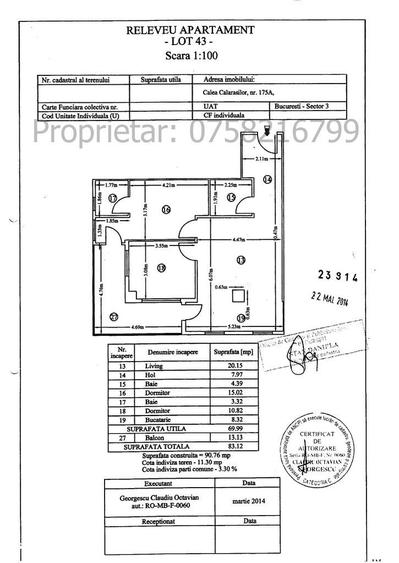 Apartament modern cu 3 camere, Calea Calara?ilor, Parcare in curte - 16