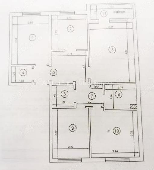 Apartament 4 camere zona cartier Galata