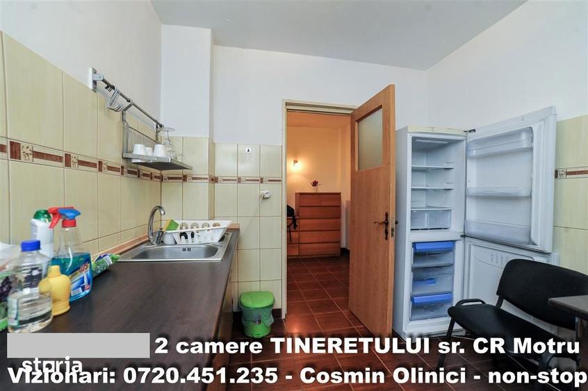 Apartament cu 2 camere semidecomandat în Tineretului