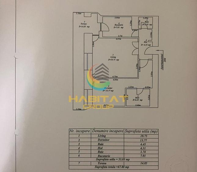 Apartament cu 2 camere decomandat, mobilat în Mihai Bravu