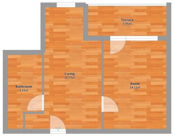 Apartament cu 2 camere decomandat în Central