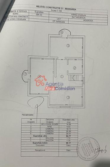 Casă individuală cu 3 camere cu Canalizare în Holboca