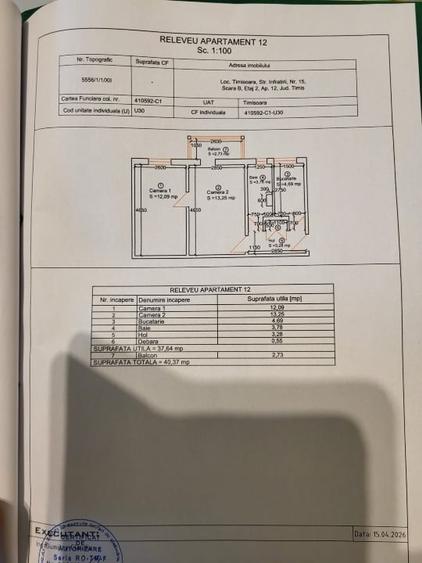 Apartament cu 2 camere, mobilat în Take Ionescu
