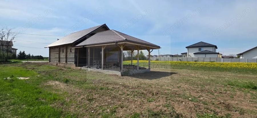 Cabana de vanzare din lemn masiv Mihaile?ti | 400 mp teren -Poten?ial investi?ie - 2
