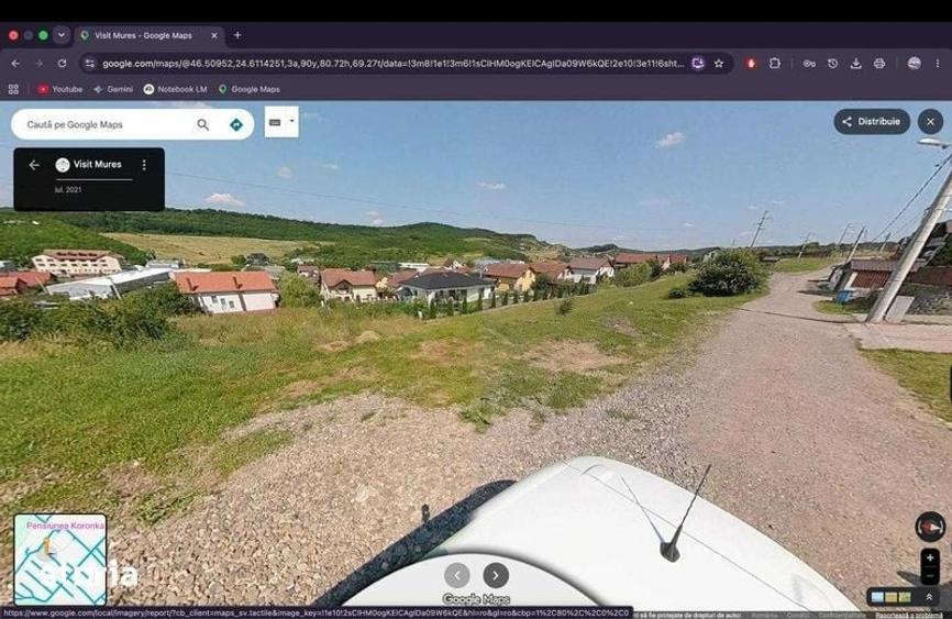 Teren de 1000 mp, în Corunca