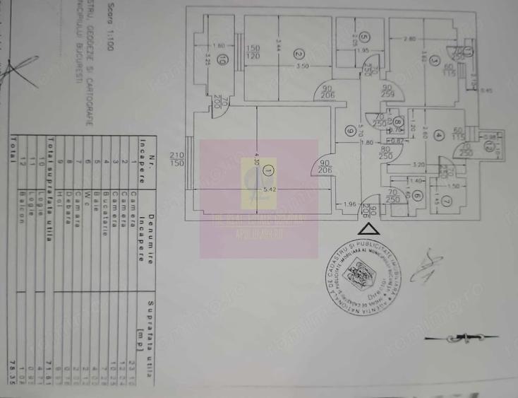 Apartament cu 3 camere decomandat în Octavian Goga