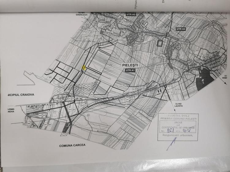 Teren de 375 mp, în Pielești