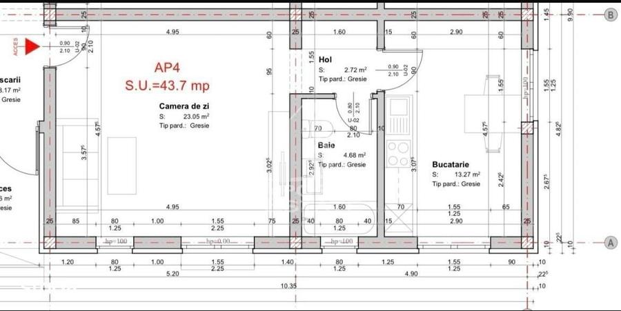 Apartament cu 2 camere în Rudicica