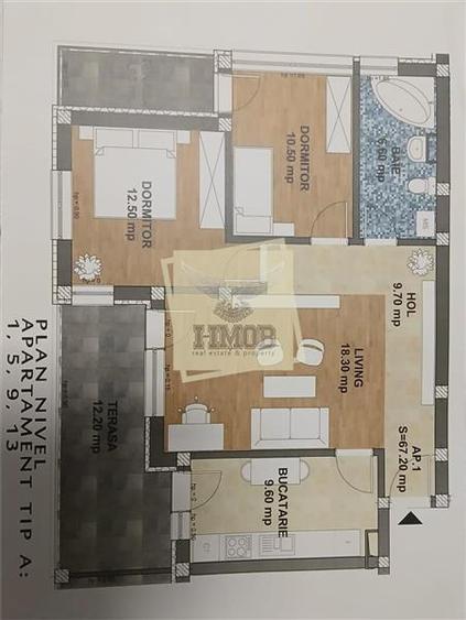 Apartament cu 3 camere decomandat, mobilat în Hipodrom 4