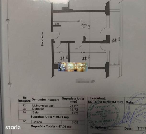 Apartament cu 2 camere în Nord