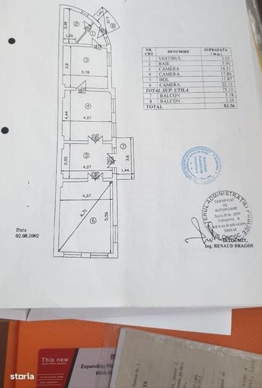 Apartament cu 3 camere în Armeneasca