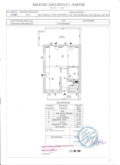 Casă cu 4 camere cu Teren 198 Mp în Balotești
