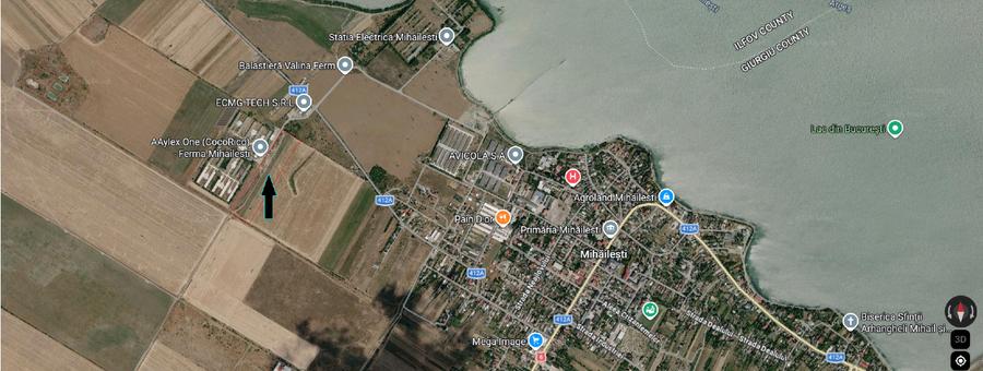 Teren agricol intravilan de 10151 mp, în Central