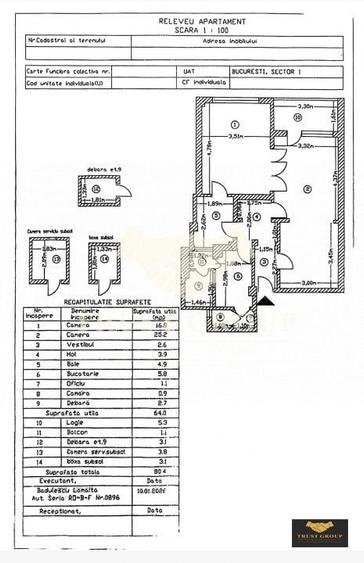 Apartament cu 2 camere semidecomandat în Cișmigiu