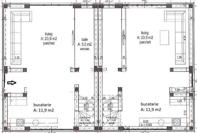 Casă individuală cu 4 camere cu Canalizare în Cisnădie