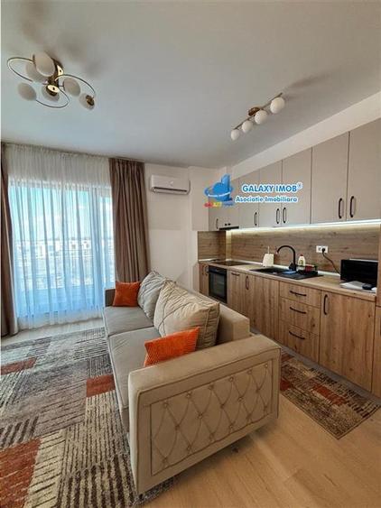 Apartament cu 2 camere semidecomandat, mobilat în Pipera