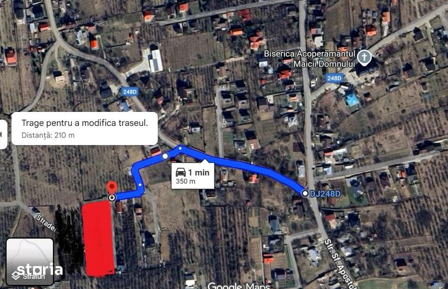 Teren de 2525 mp, în Bârnova
