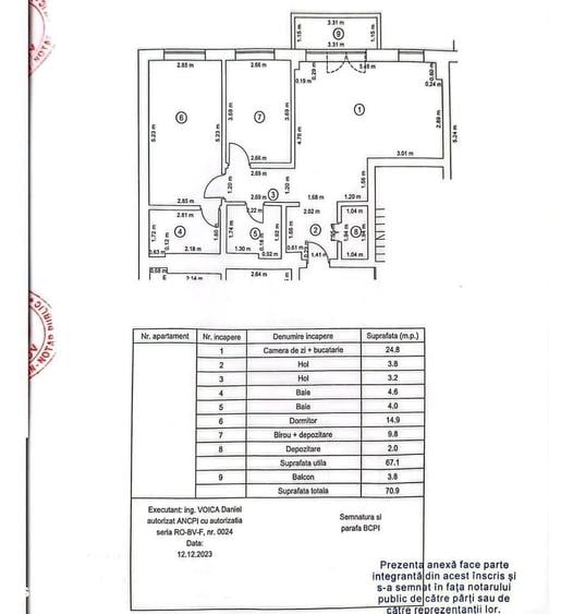Apartament cu 3 camere în Tractorul