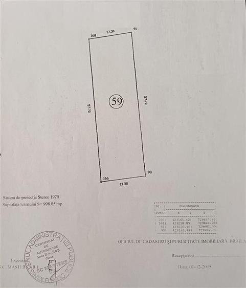 Teren Construcții intravilan de 998 mp, în Apollo