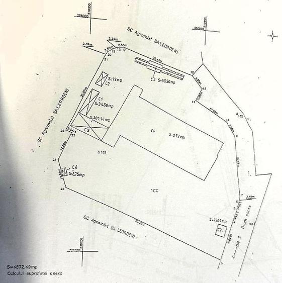 Spațiu industrial, de 1,200 mp, în Leordeni