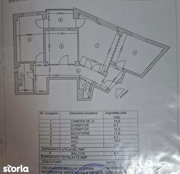Apartament cu 3 camere decomandat în Banat