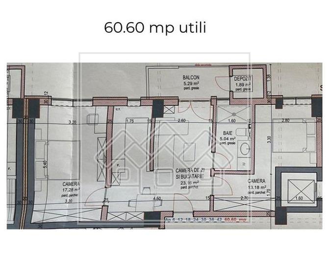 Apartament cu 3 camere nedecomandat în Șelimbăr