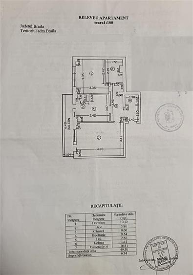 Apartament cu 2 camere decomandat în Apollo