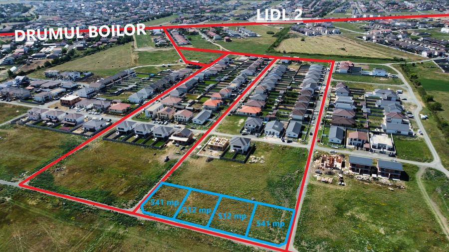 Teren Construcții intravilan de 512 mp, în Moșnița Nouă