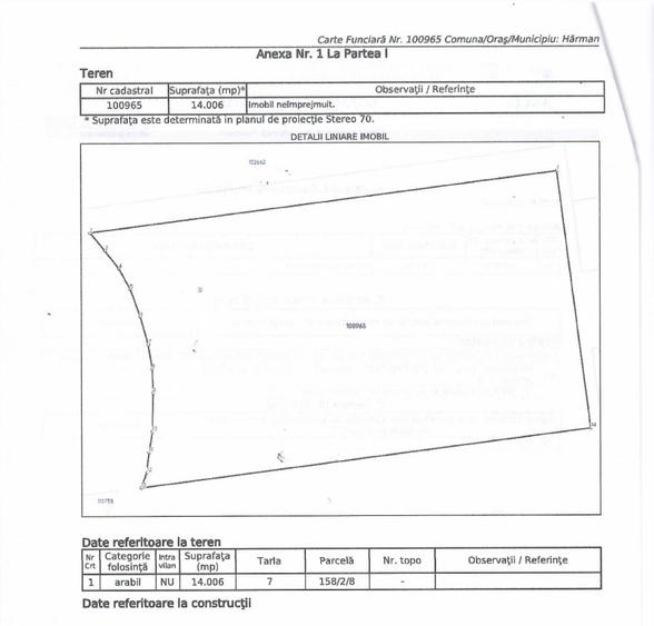 Teren agricol extravilan Podu Oltului la limita UAT Harman si UAT Prejmer (Lunca Calnicului) 2 euro mp - 8