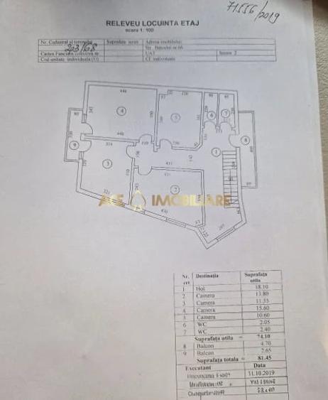 Casă individuală cu 6 camere cu Canalizare în Baicului
