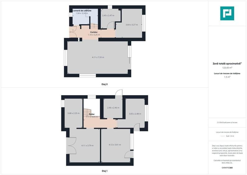 Casă cu 4 camere cu Teren 320 Mp în Podgoria