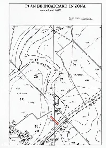 Teren de 995 mp, în Snagov